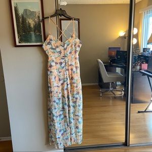 UO “Love Sadie” Low-back Floral Maxi Dress